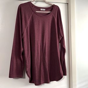 🍇long sleeve tunic style soft jersey cotton size x large